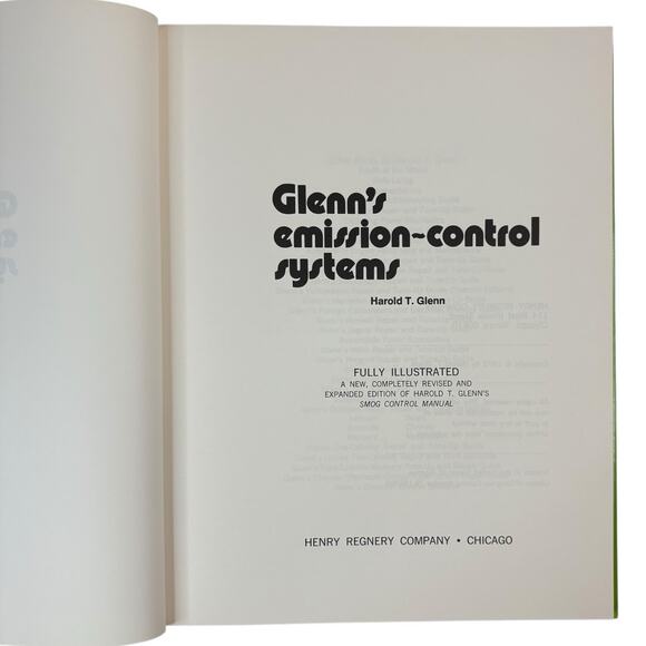 VTG 1972 "Glenn's Emission-Control Systems" Harold T. Glenn HC Auto Car Manual - Picture 12 of 16